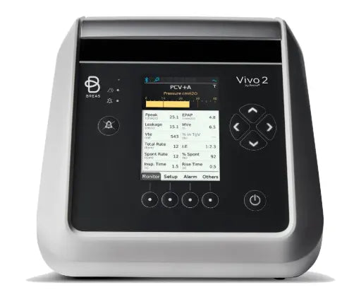 Breas Vivo 2 Ventilator with Accessories and Power Supply - Like New