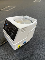 Side view of Löwenstein respiratory humidifier in hospital use