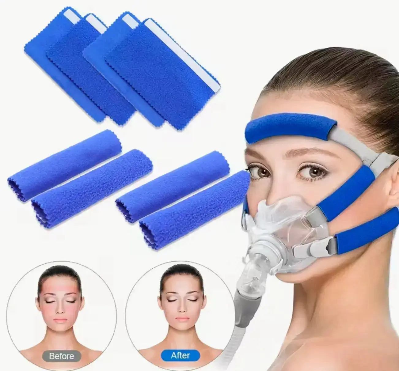 Soft Breathable CPAP Headband Covers - 4pcs Elarix Medical