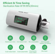 Portable CPAP Cleaner And Sanitiser with LED Display and Carrying Bag
