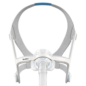 ResMed CPAP mask on a white background