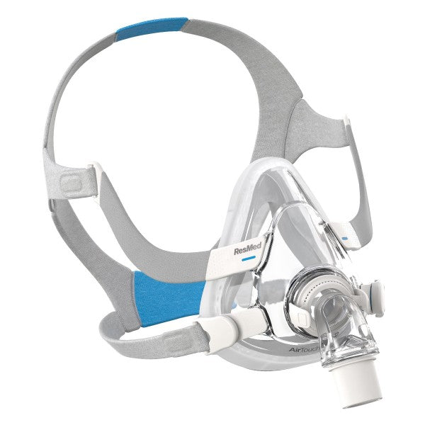 ResMed AirTouch F20 CPAP mask on a white background