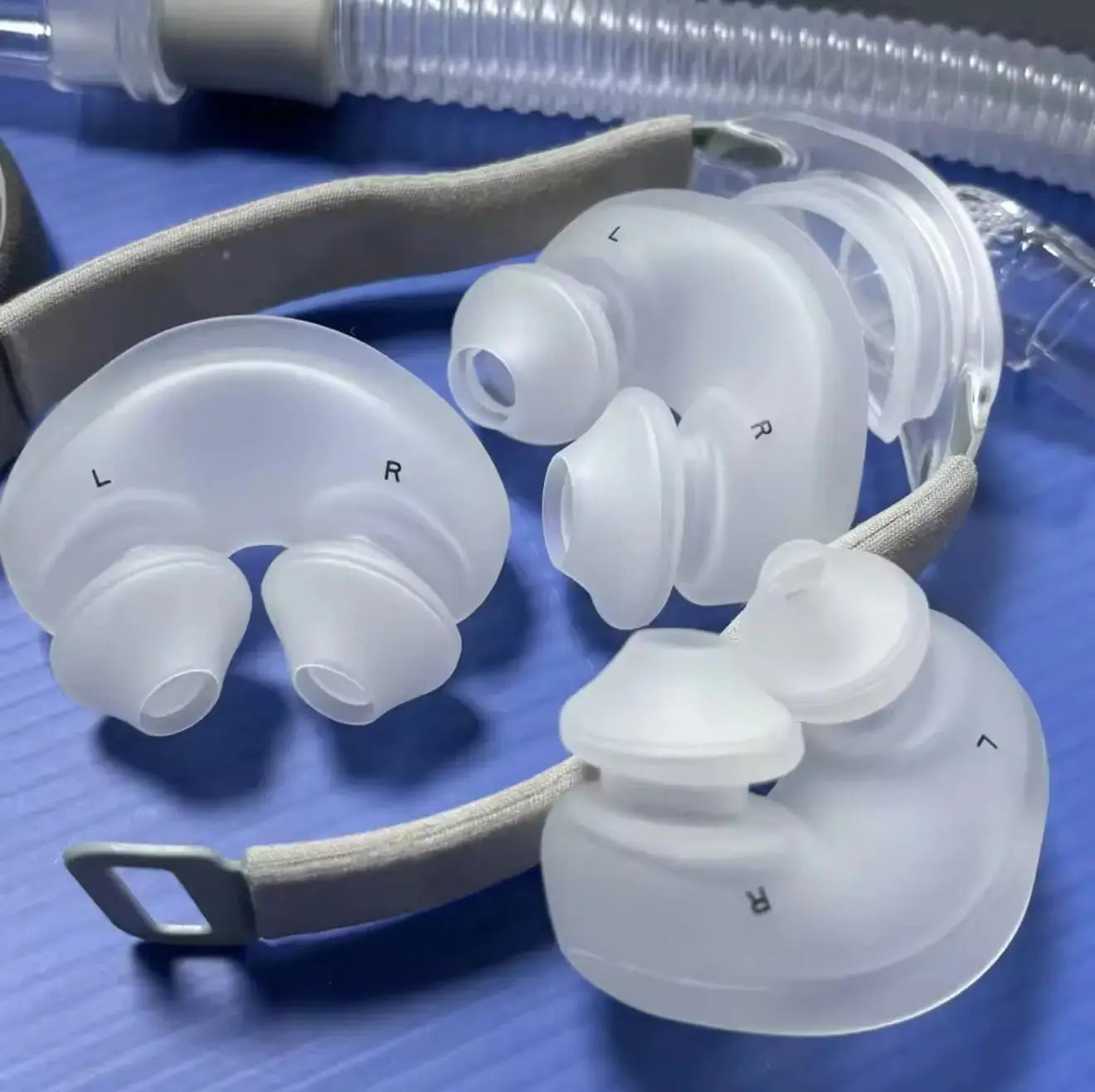 EaseFit Nasal Pillow for BiPAP and CPAP Mask Compatible with resmed airfit P10, Multi size SML